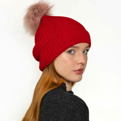 Ribbed-Knit Beanie – Available in Navy, Lavender, Black, Red and Hunter Green